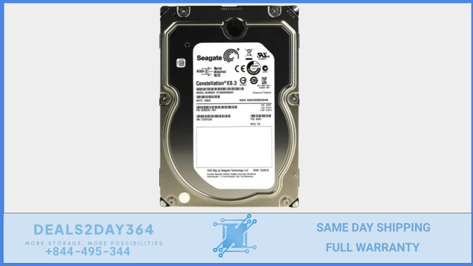 ST4000NM0023 Seagate CONSTELLATION 4TB 7200RPM 6Gbps 3.5