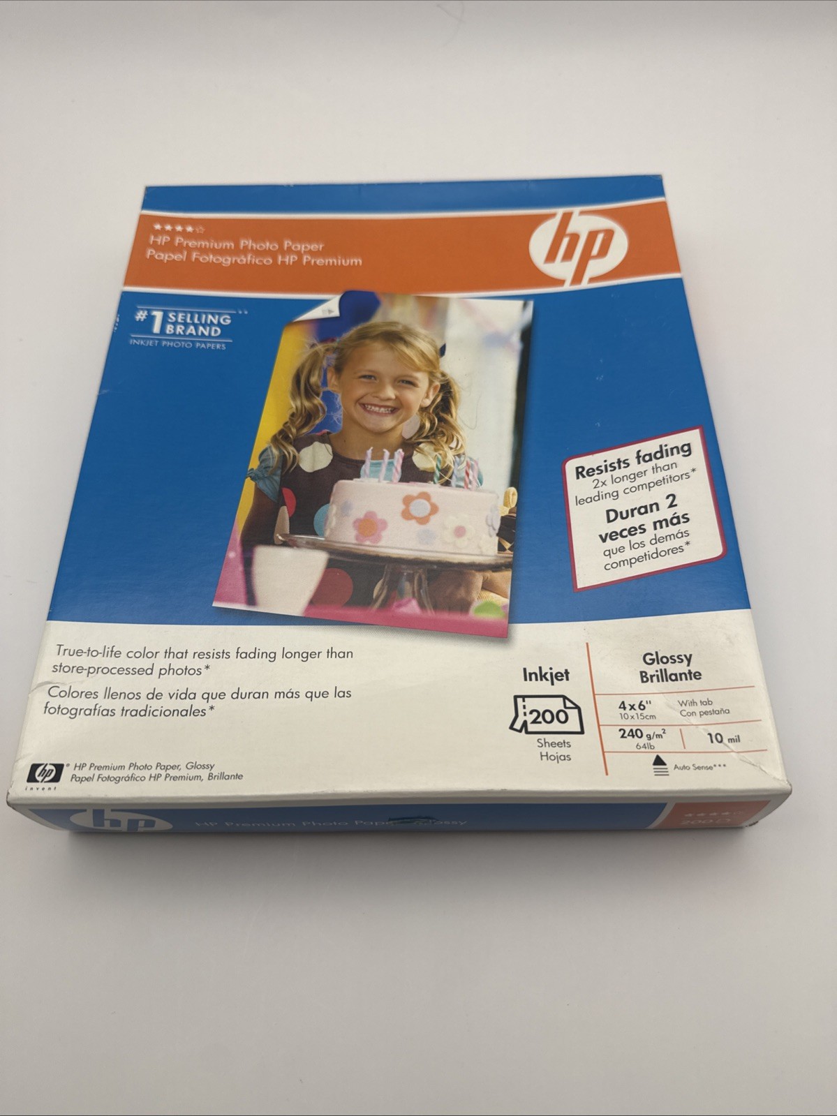 HP Premium GLOSSY 4X6 Ink Jet Picture Photo Paper 200 SHEETS 10mil Paper A3