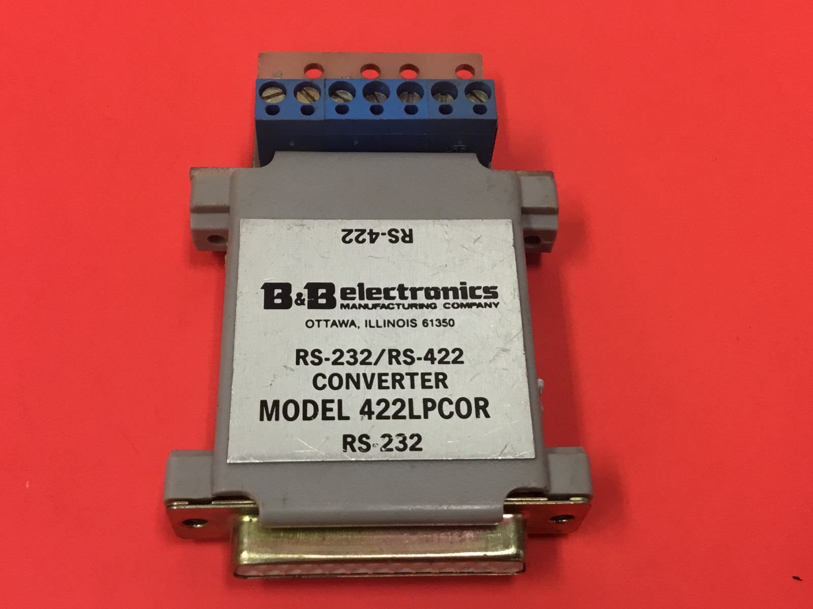 B&B Electronics - RS-232 - RS422 - Converter 422LPCOR
