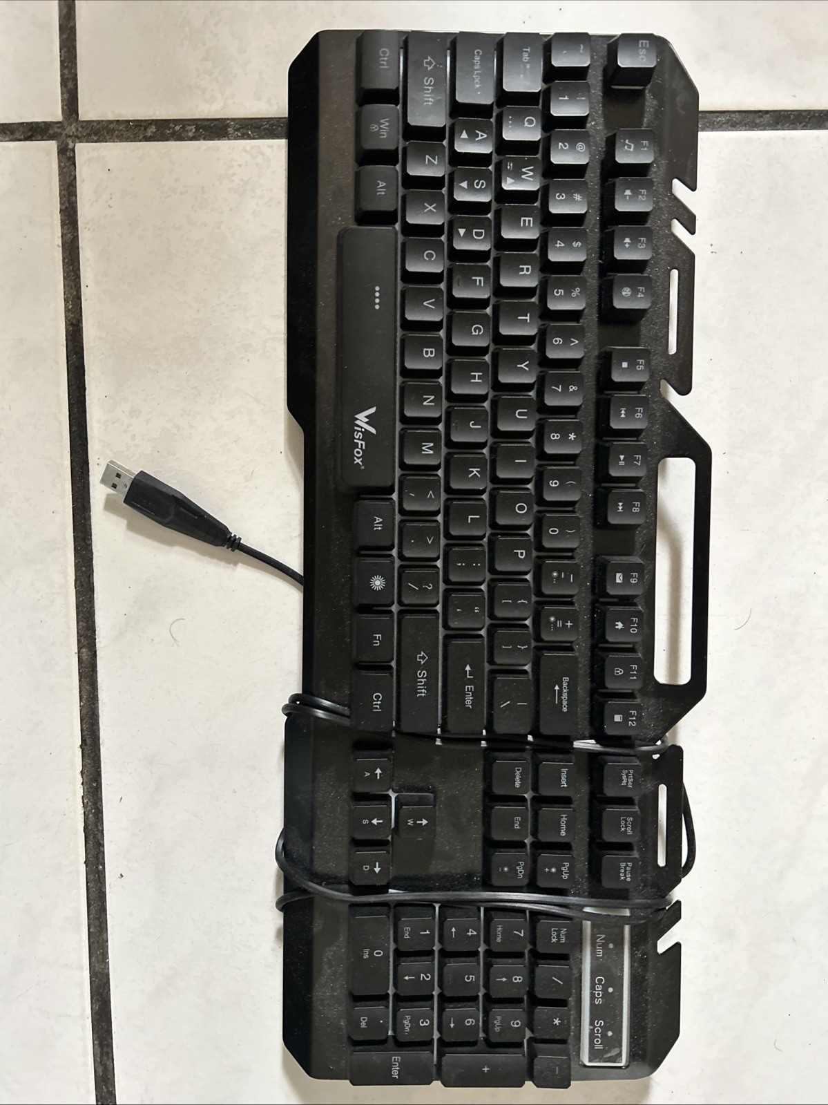 WisFox Gaming Keyboard Model CE0142 For PS4, XBOX, and PC