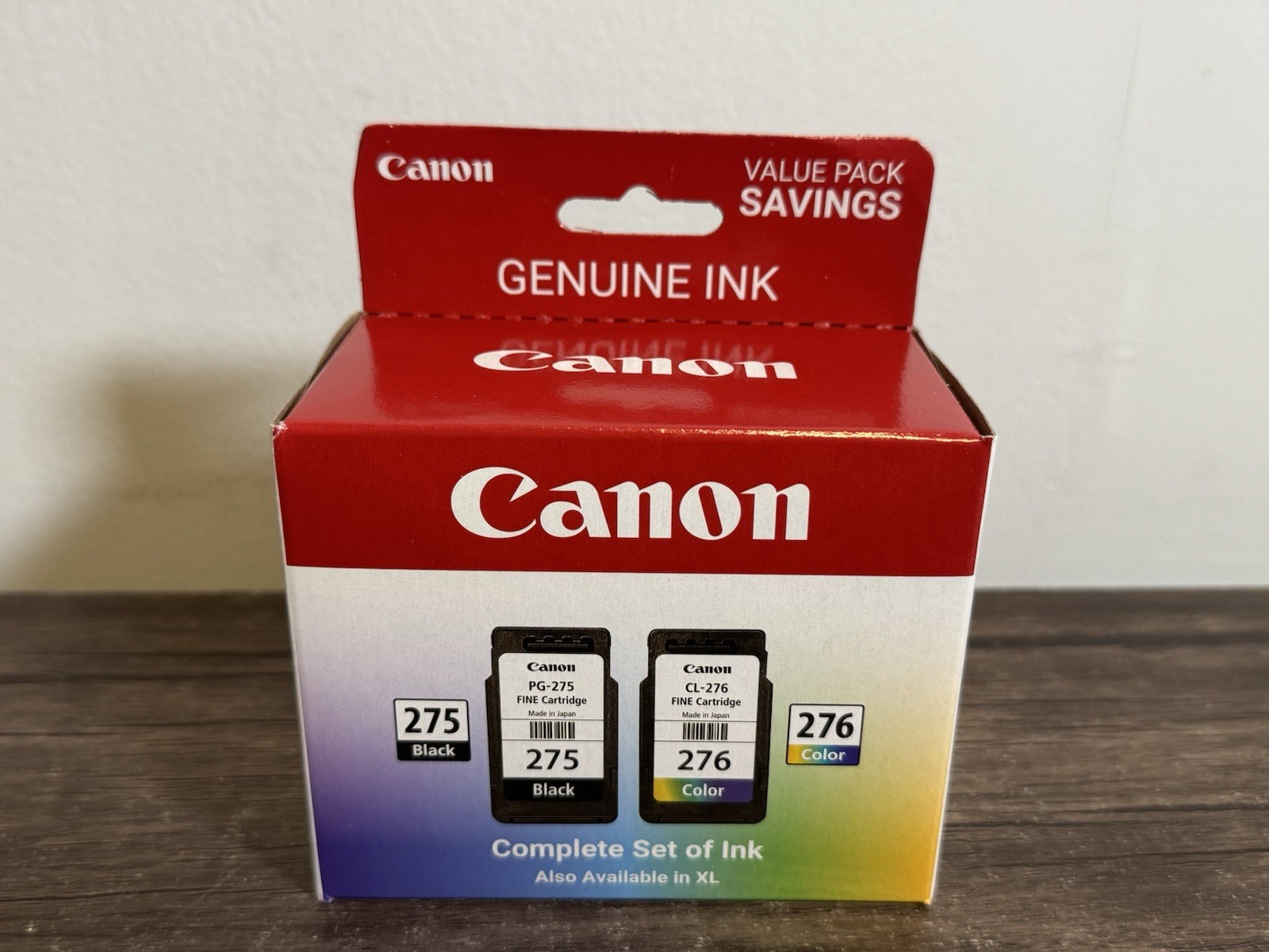 Genuine Canon PG-275 Black & CL-276 Color Ink Cartridges New Sealed FAST SHIP
