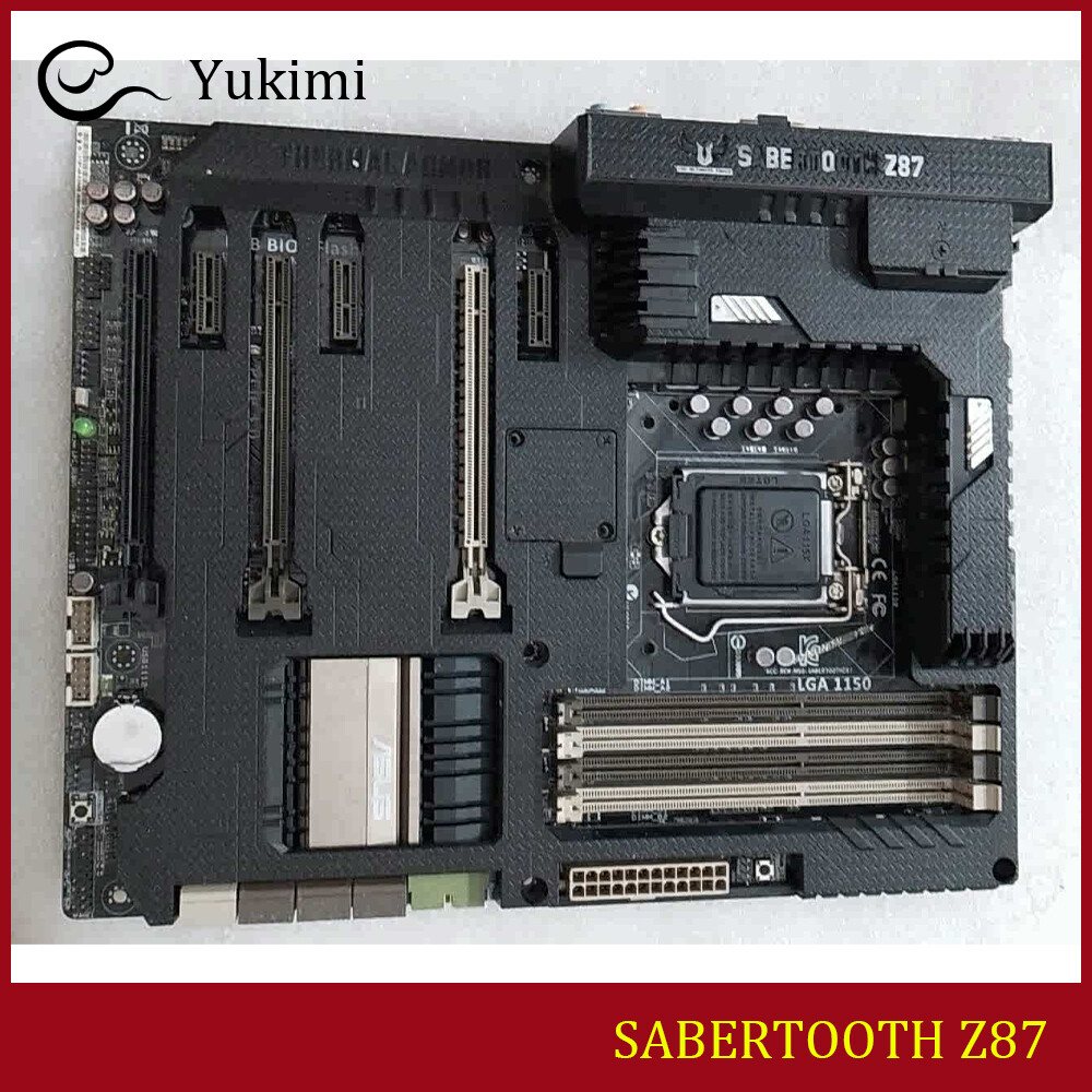 FOR ASUS SABERTOOTH Z87 DDR3 LGA 1150 HDMI 32GB Motherboard Test OK