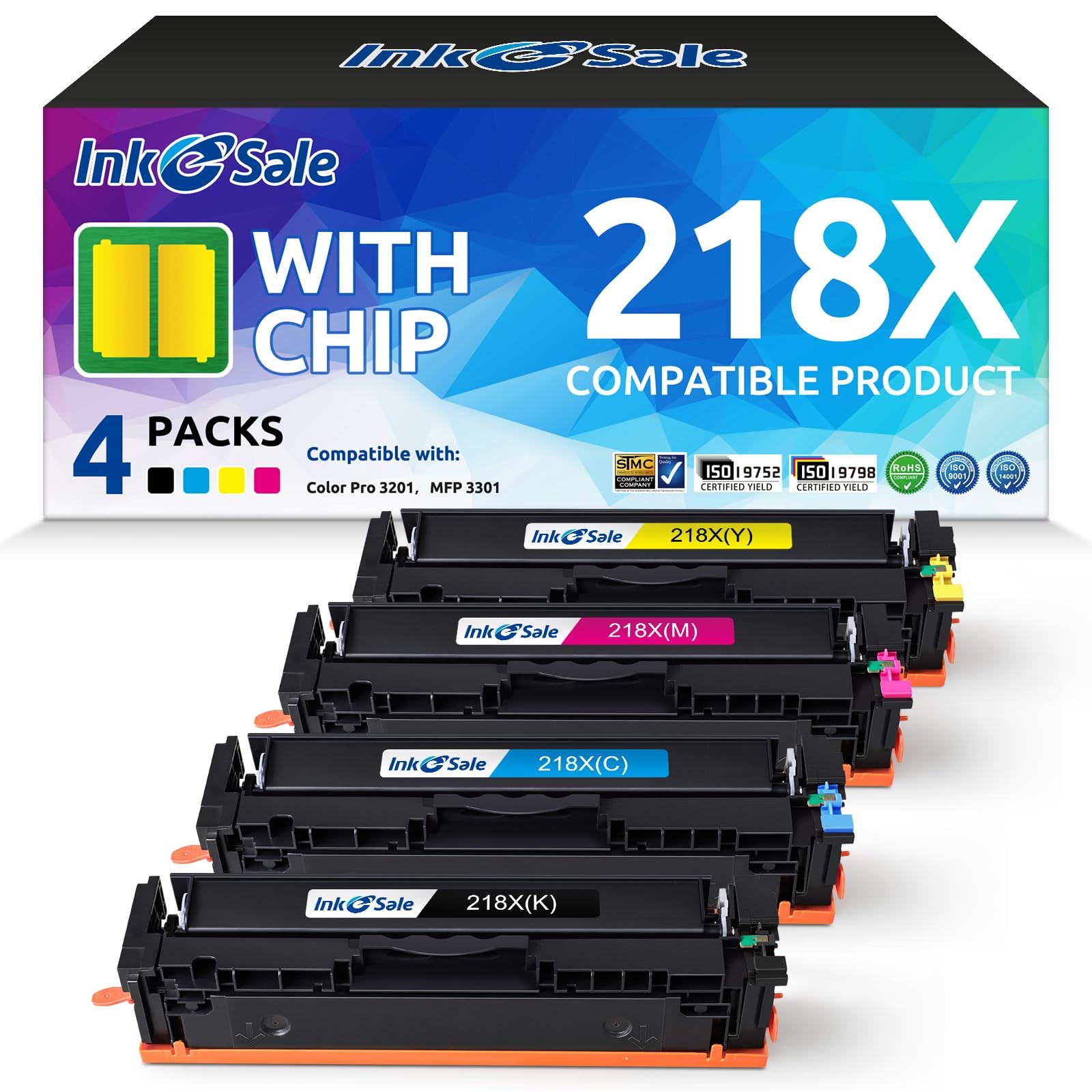 INK E-SALE 218X Toner Cartridge Set with Chip
