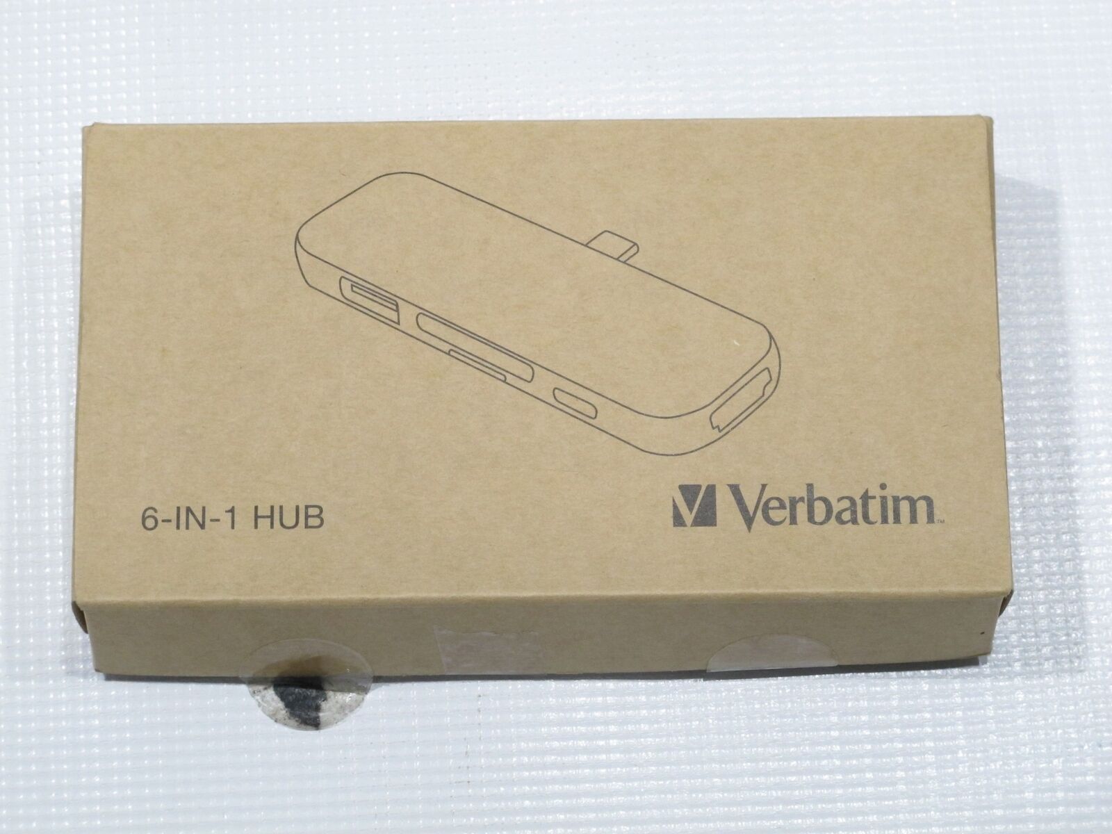 Verbatim 6-in-1 USB C Hub Adapter w/ 4K HDMI, USB 3.0/C, SD/3.5mm Audio 100W