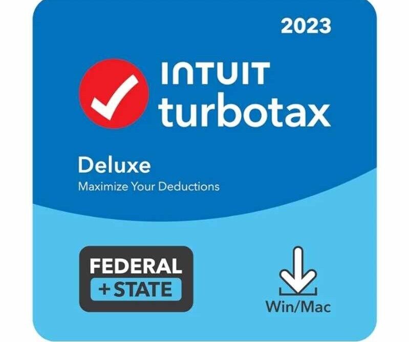 TurboTax Deluxe 2023 Tax Software, Federal & State Tax Return [exclusive]
