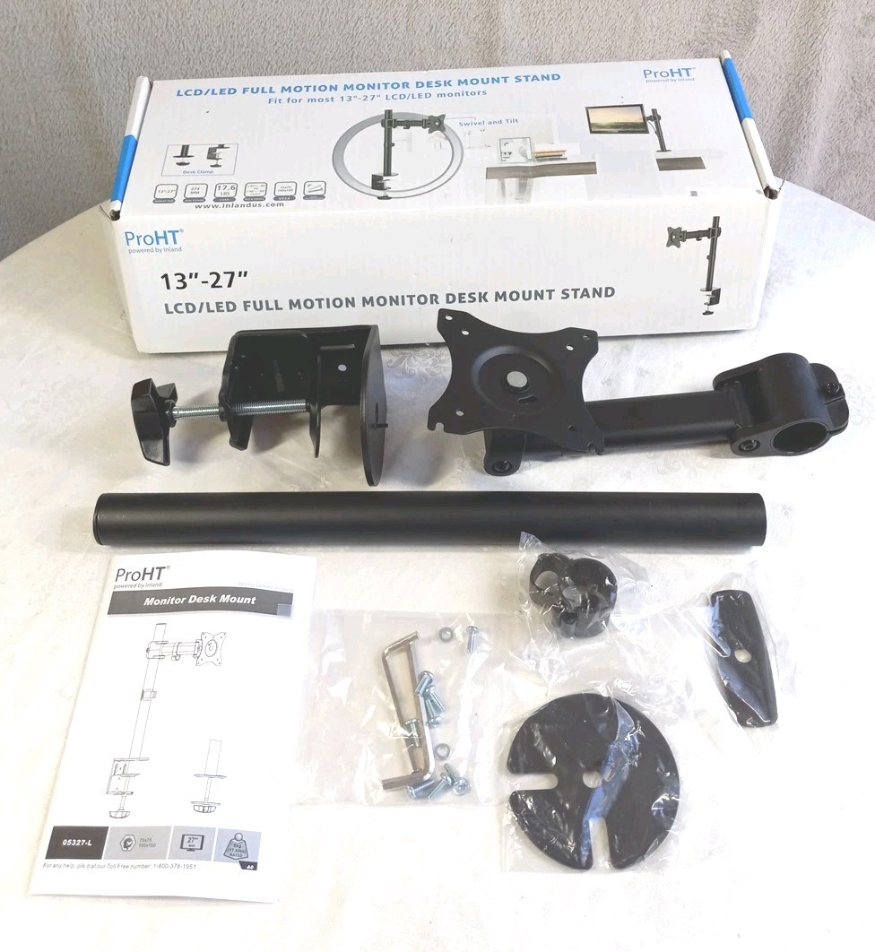 ProHT Monitor Desk Mount Stand   LCD/LED Full Motion For 13"-27" Monitors 