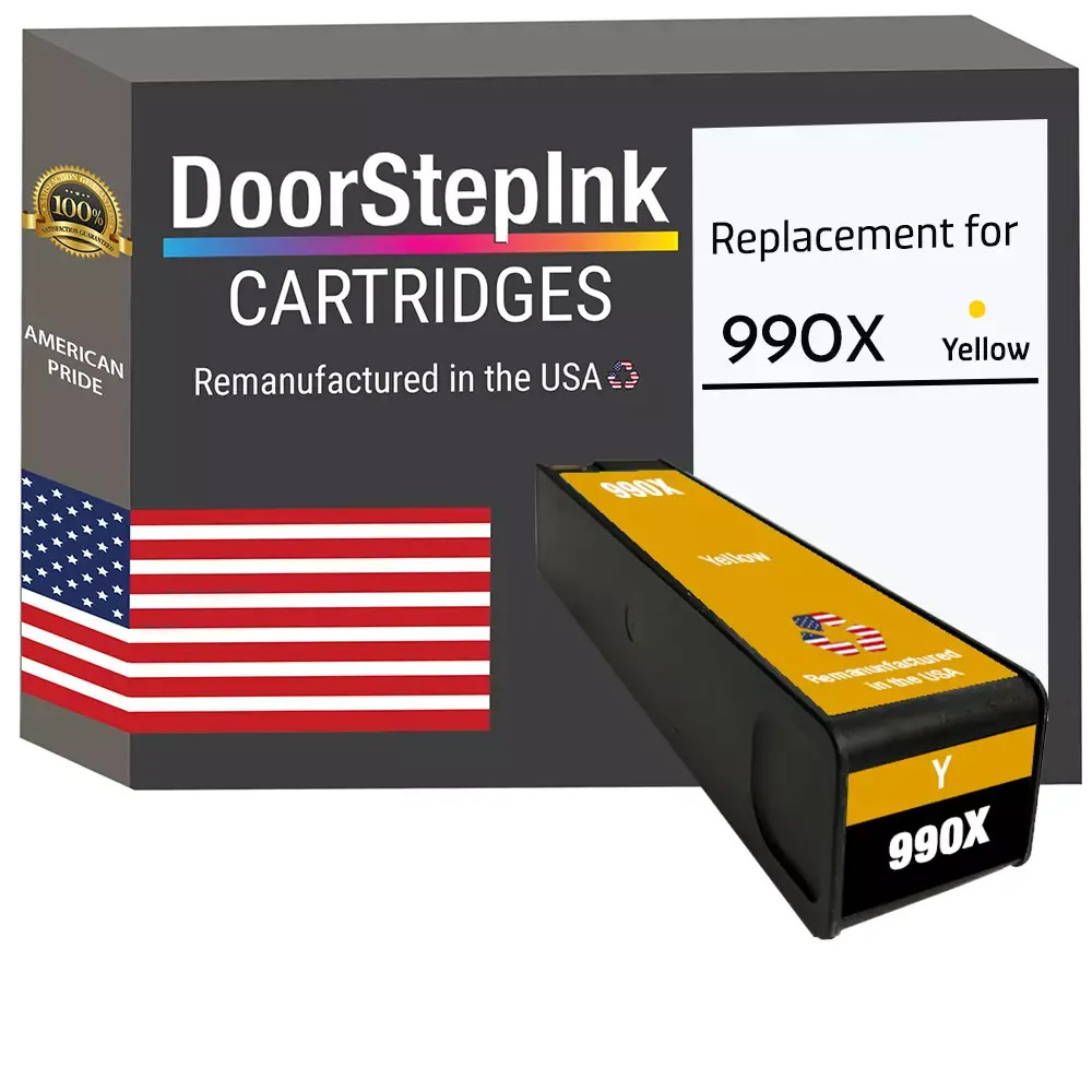 DoorStepInk Compatible Ink Cartridges For HP 990X Yellow-USA