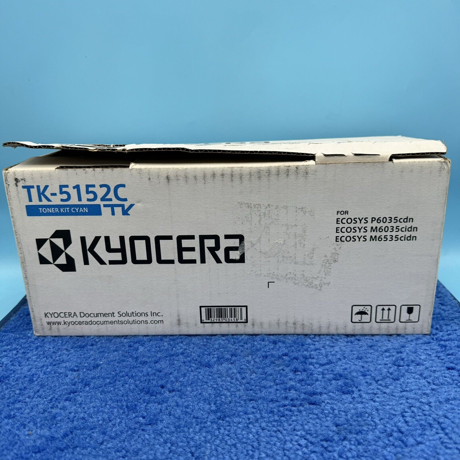 Genuine Kyocera TK-5152C Cyan Toner Cartridge for Kyocera Mita ECOSYS P6035cdn