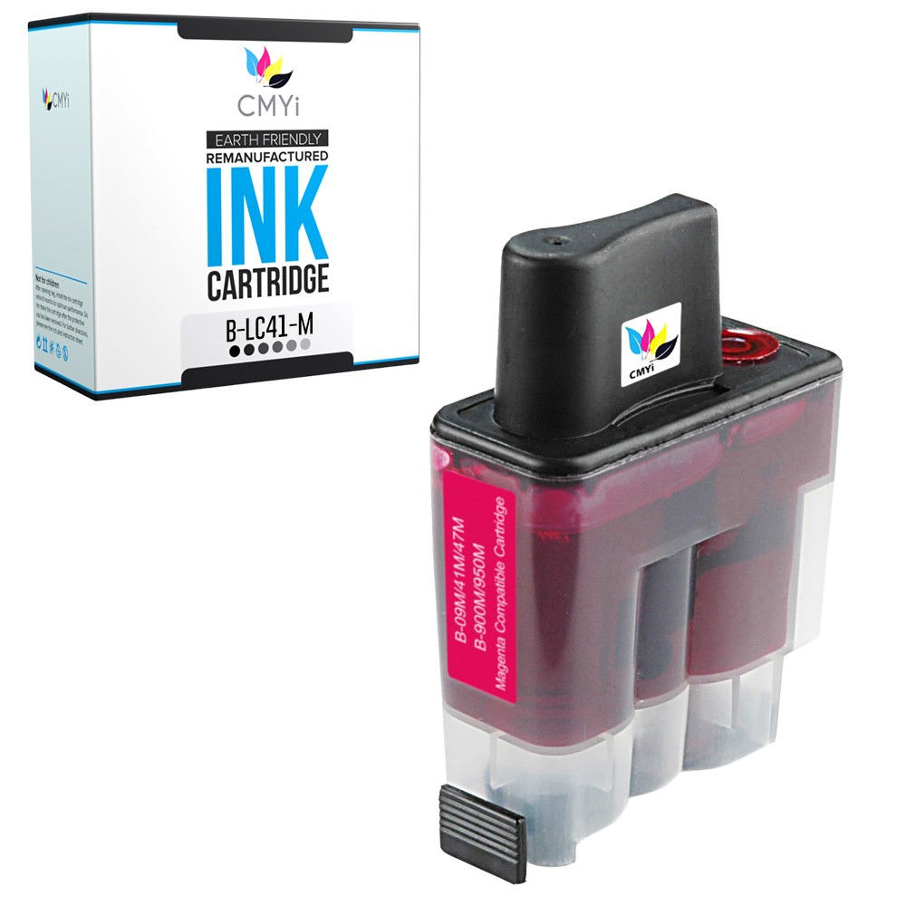 Compatible CMYi LC41 Magenta Ink Cartridge fits Brother MFC-420CN, 5440CN, 640CW