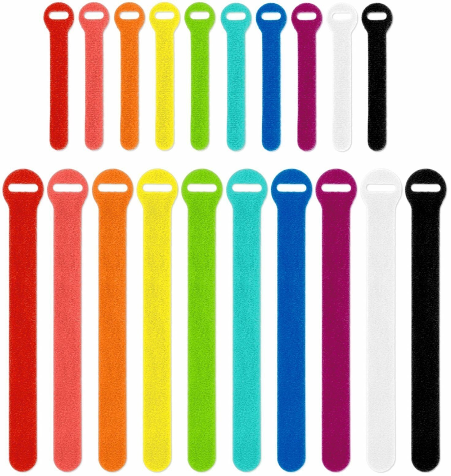 Wrap It Storage Self Gripping Cable Ties (20 Pack) Multi Color