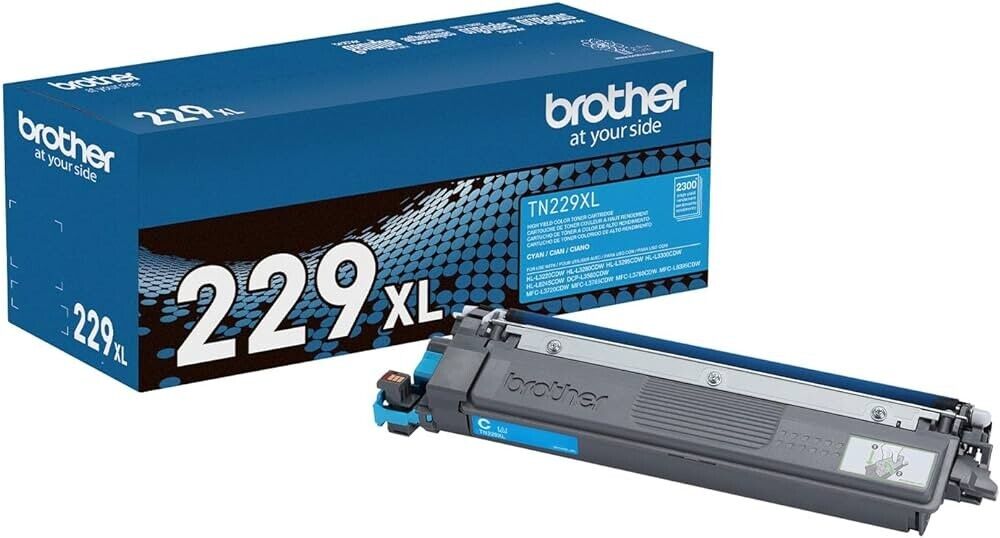 Brother TN229XL Cyan High-Yield Toner Cartridge BRAND NEW