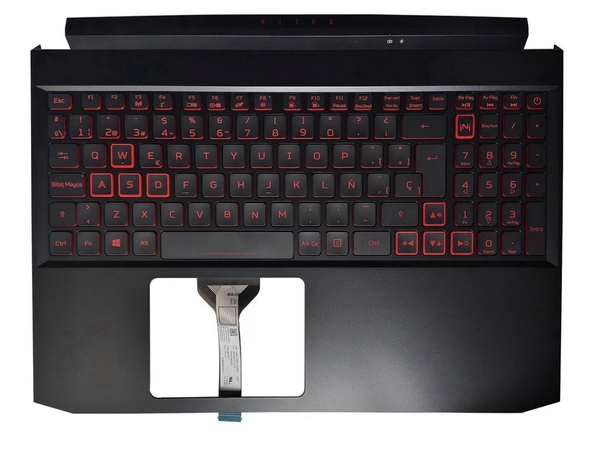 Laptop New For Acer Nitro AN515-57 US Backlit Keyboard Palmrest Cover