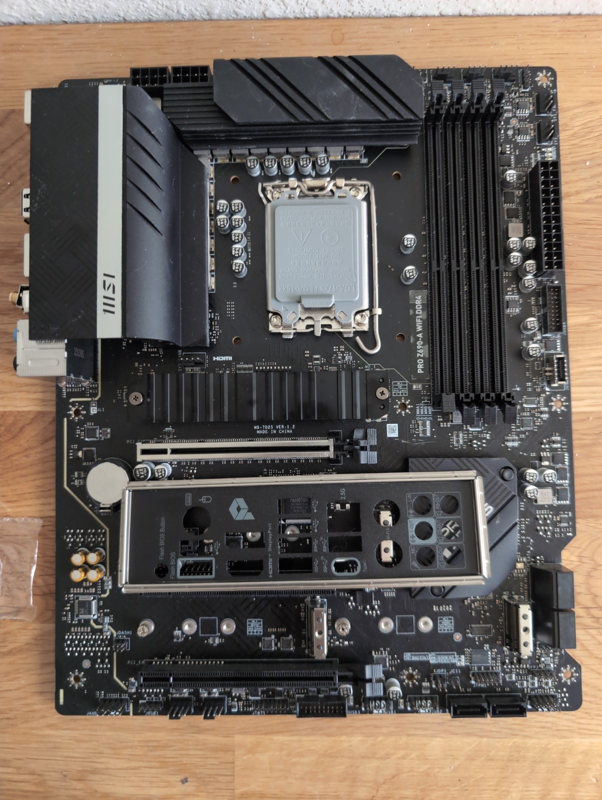 MSI Pro Z690-A Wifi DDR4 Intel LGA 1700 ATX Motherboard Tested 1 Bent Pin