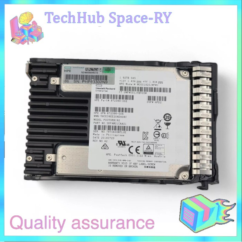 NEW HPE 1.92TB SAS 12G 2.5" GEN9 GEN10 Server SSD Replace 872392-B21 872433-001
