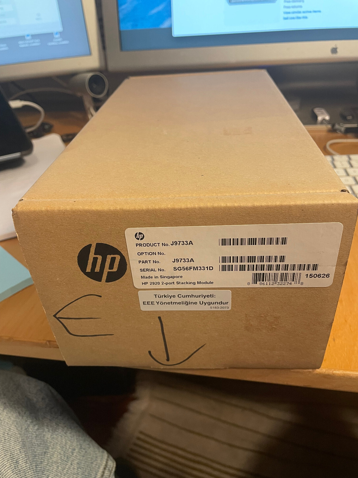 NEW HPE 2920 2 Port Stacking Module J9733A HP Aruba (for J9729A)