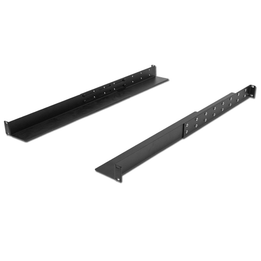 Adjustable 4-Post Rack Mount Server Shelf Shelves Full Depth Rail Rails 1U