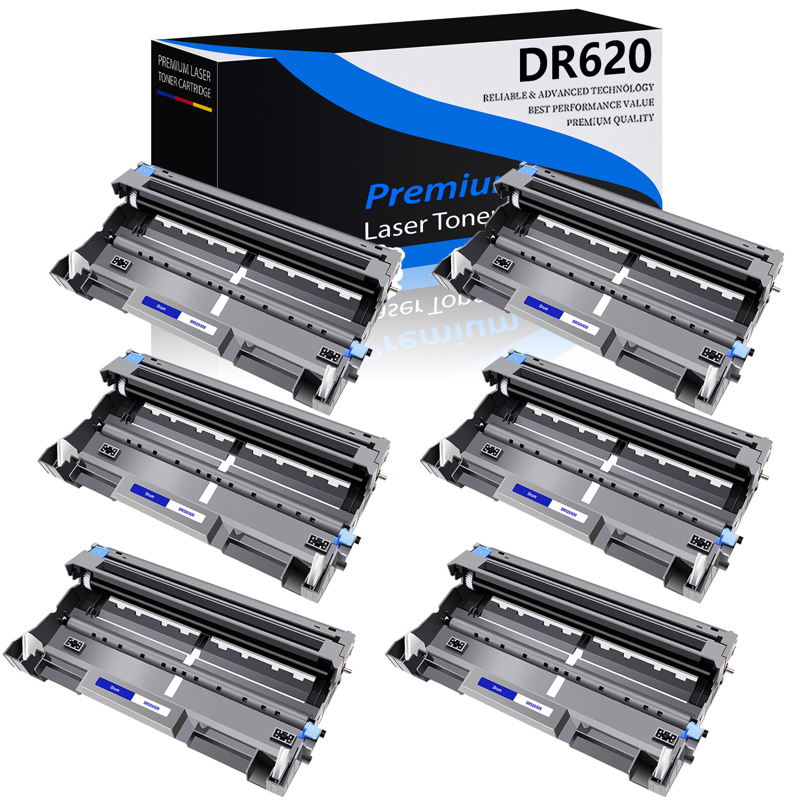 6PK DR620 Drum Unit Compatible with Brother DR-620 HL-5370DW MFC-8370 MFC-8880DN