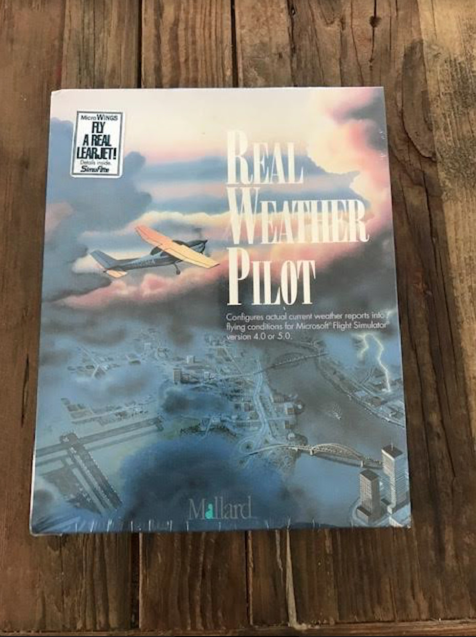 Real Weather Pilot New and Sealed IBM PC Game in box on 3.5" disk(s)