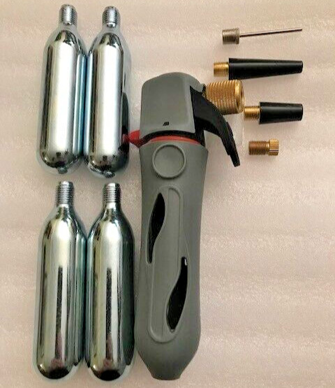CO2 power cleaner air duster PRO tips computer electronics 4 CO2 cartridges 16g