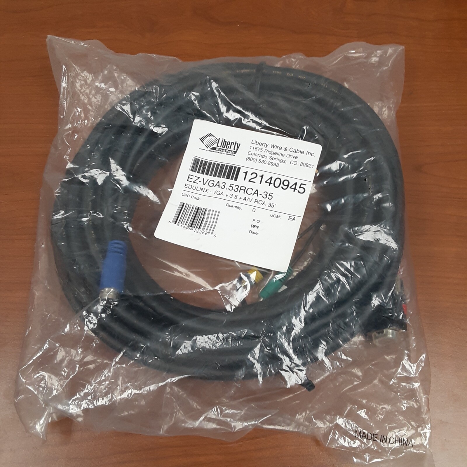 EZ-VGA3.53RCA-35...35' A/V cable...NEW