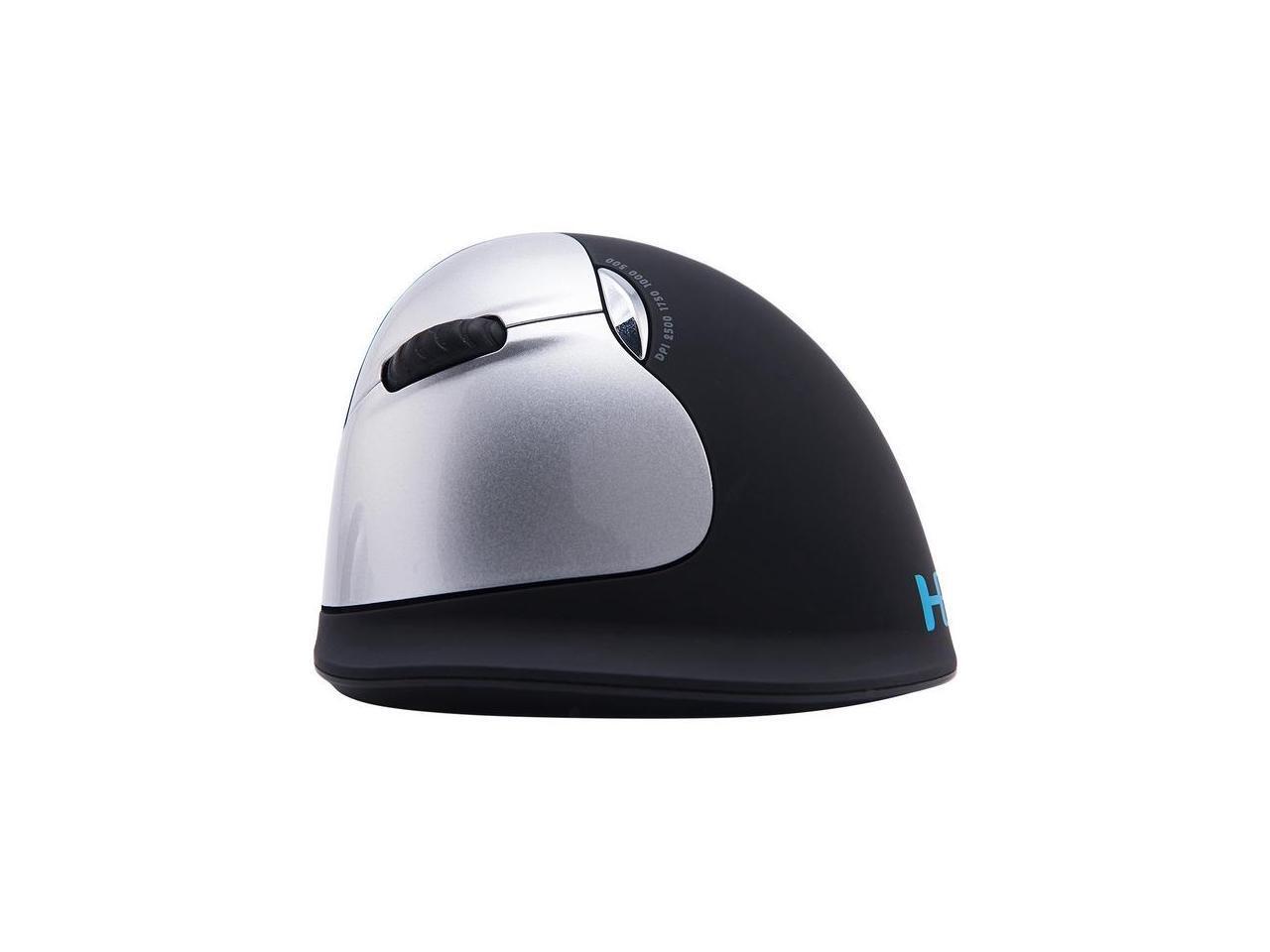 R-Go HE Mouse - Optical - Cable - Radio Frequency - Black, White - USB 2.0 - 350