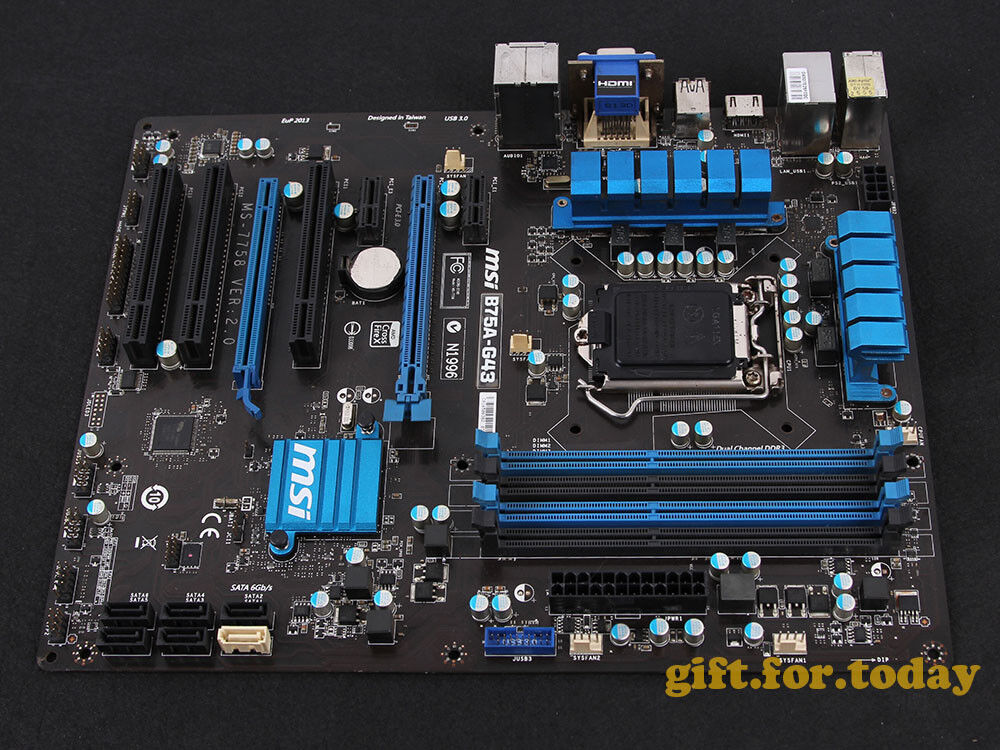 Original MSI B75A-G43 MS-7758 Intel B75 Motherboard LGA 1155 DDR3