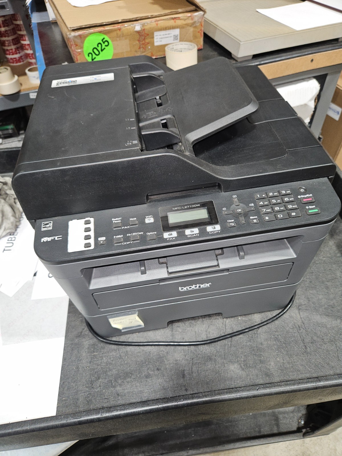 Genuine Brother MFCL2710DW Compact Wireless All-In-One Printer - Used