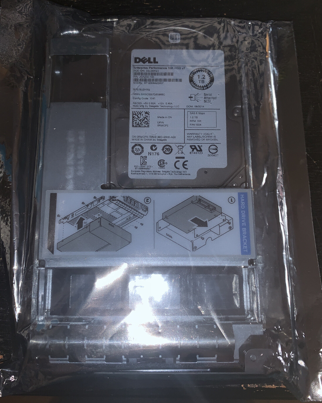DELL Enterprise Performance 10K HDD v7 1.2TB ST1200MM007  Hard Drive with Caddy