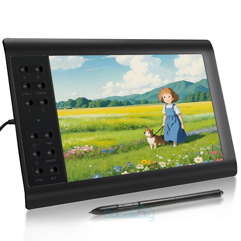 Digital Graphic Drawing Tablet with Screen Pen Display 12 Shortkey 60° Tilt 8192