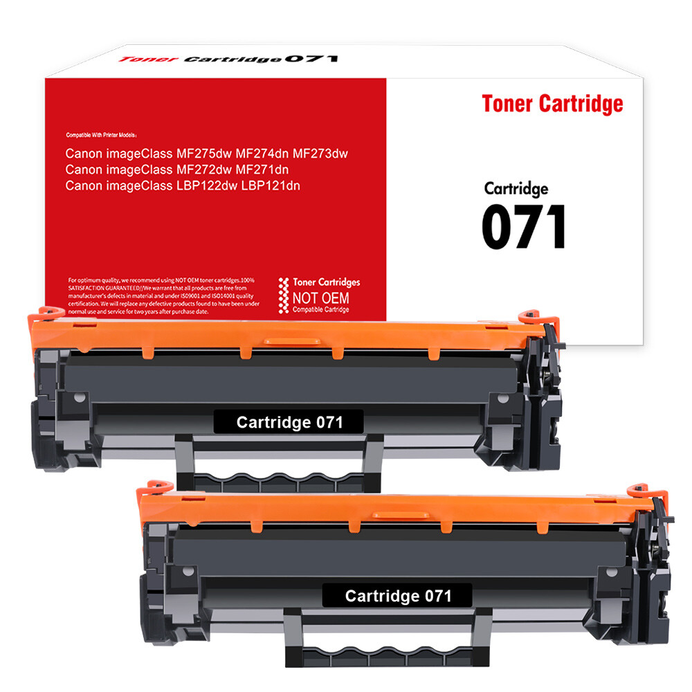 2PK Canon 071 Toner Cartridge For Canon 071 imageClass MF272dw MF274dn LBP121dn
