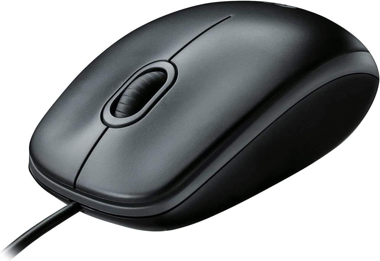 Logitech M100, Corded mouse, Black, 910-005003