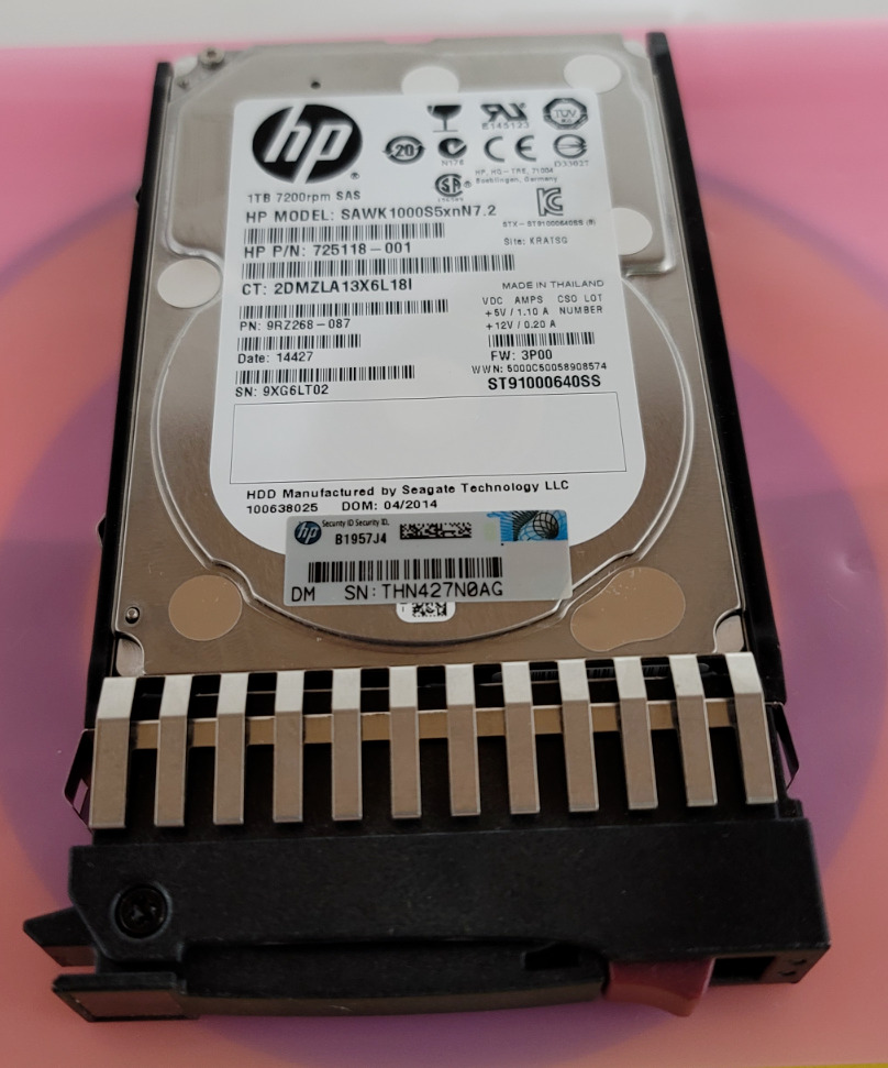 3rd Party HP Compatible 606020-001 1TB SAS 2.5 7200RPM Server Drive