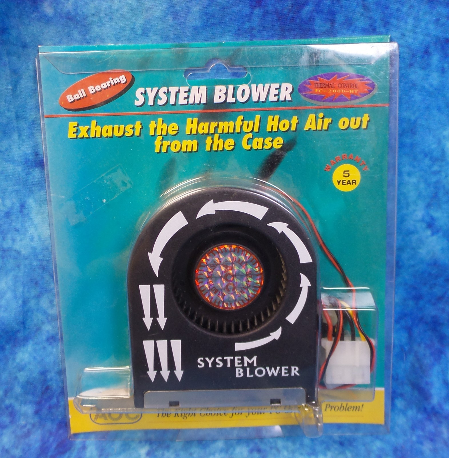 High Airflow Ball Bearing System Blower Case Slot Fan/Graphic Cooler FC-2000BT