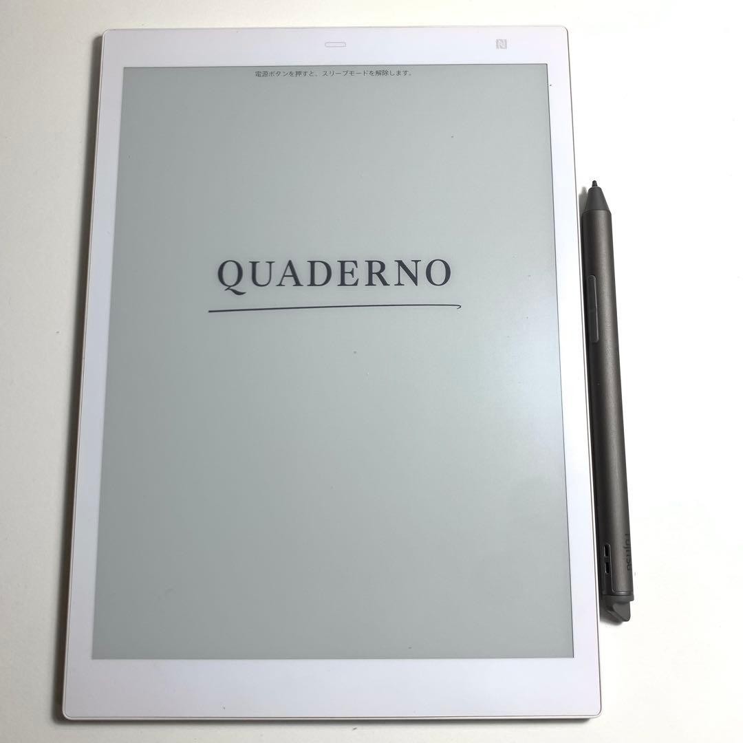 Fujitsu QUADERNO A5 FMV-DPP04 E Ink Digital Paper Tablet with Stylus Pen Used