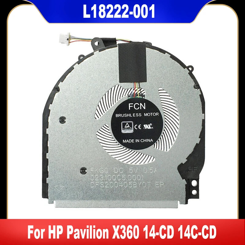 L18222-001 New Original For HP Pavilion X360 14-CD 14M-CD Cooling Fan TPN-W131
