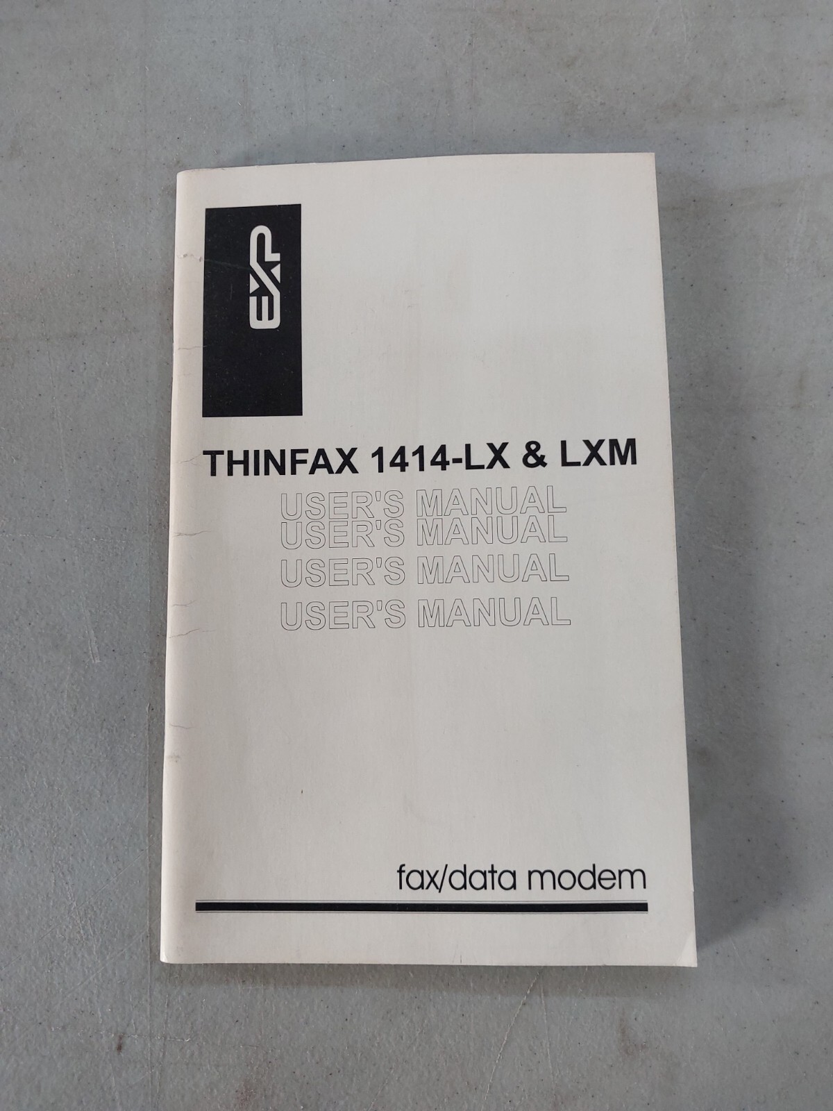 Original EXP Thinfax 1414-LX & LXM users manual for HP 100/200LX