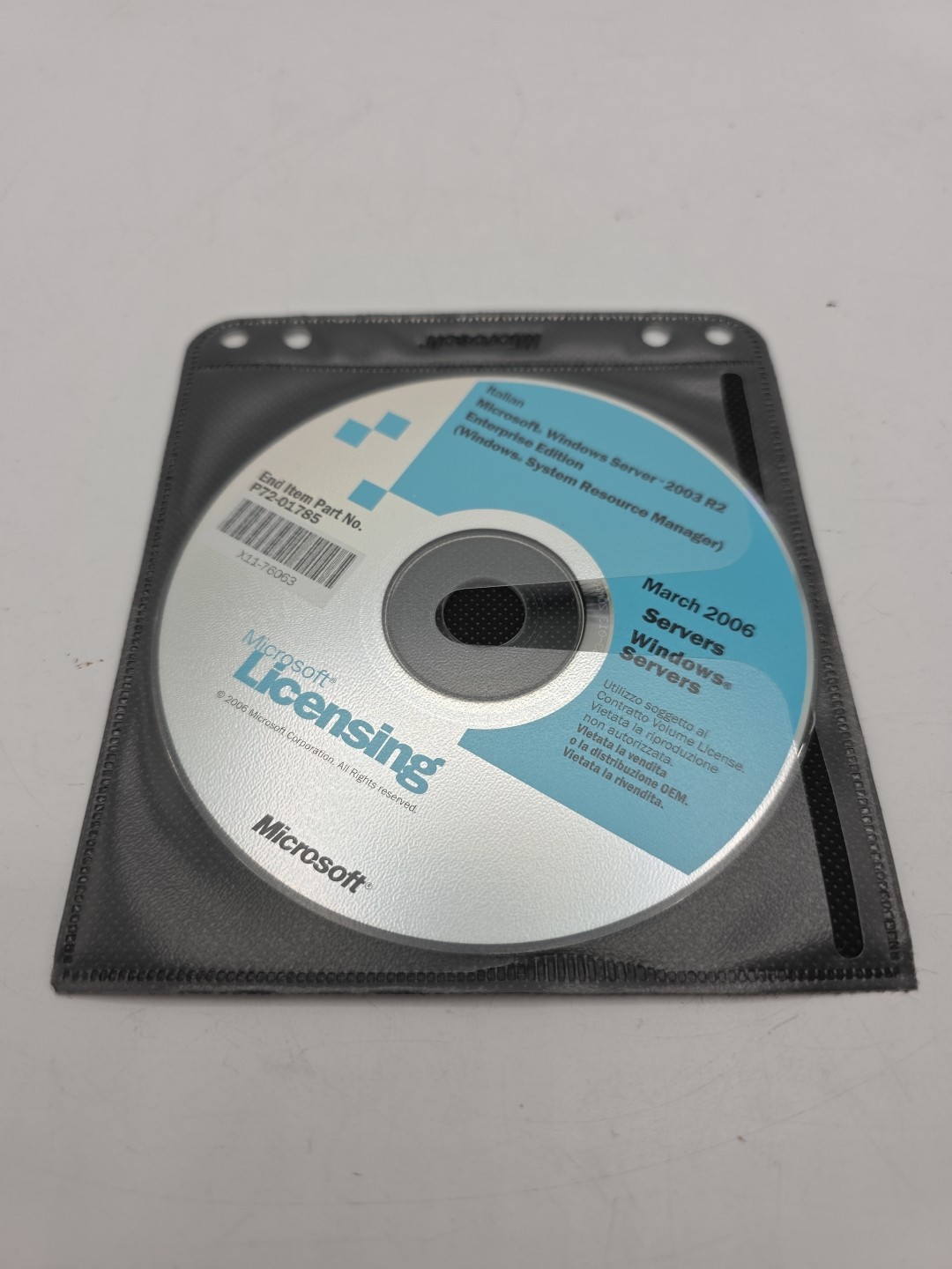 MICROSOFT LICENSING 2006 MARCH WINDOWS SERVER 2003 R2 SYSTEM RESOURCE MANAGER