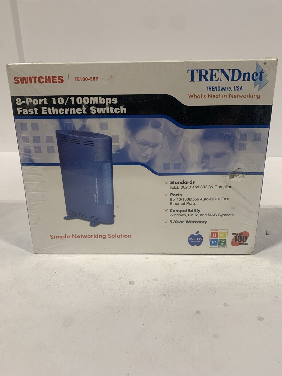 Factory Sealed - Trendnet TE100-S8P 8port Fast Ethernet Switch