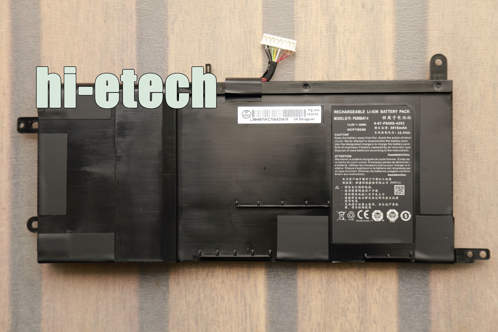 P650BAT-4 New Genuine Battery for Clevo P650SA P650SE P651SG Sager NP8650 NP8651