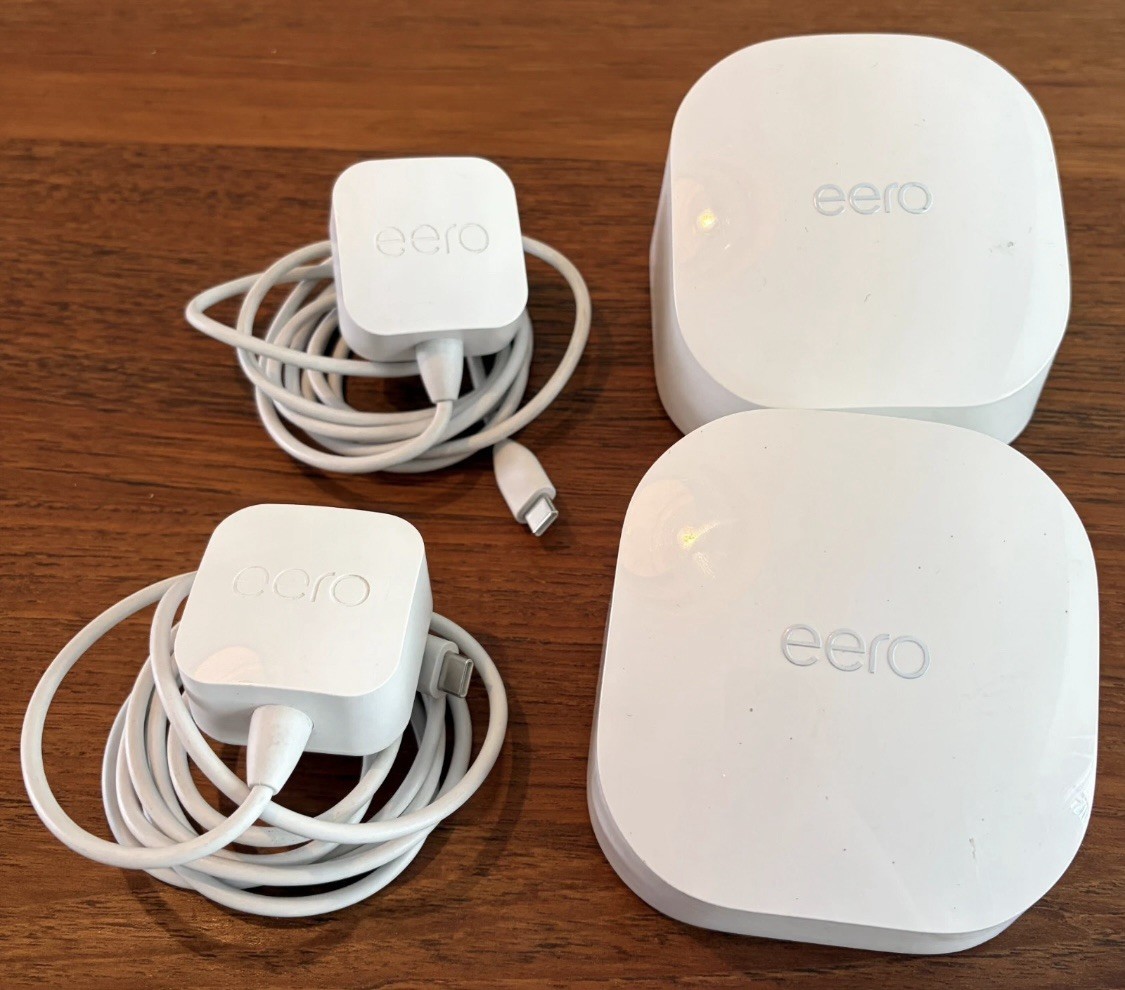 eero 6 Dual Band Wi-Fi 6 Router Mesh System - White (2-Pack)