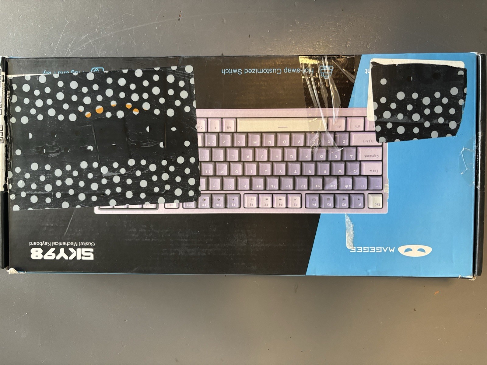 MageGee SKY98 Mechanical Keyboard Violet Wired QWERTY English Layout