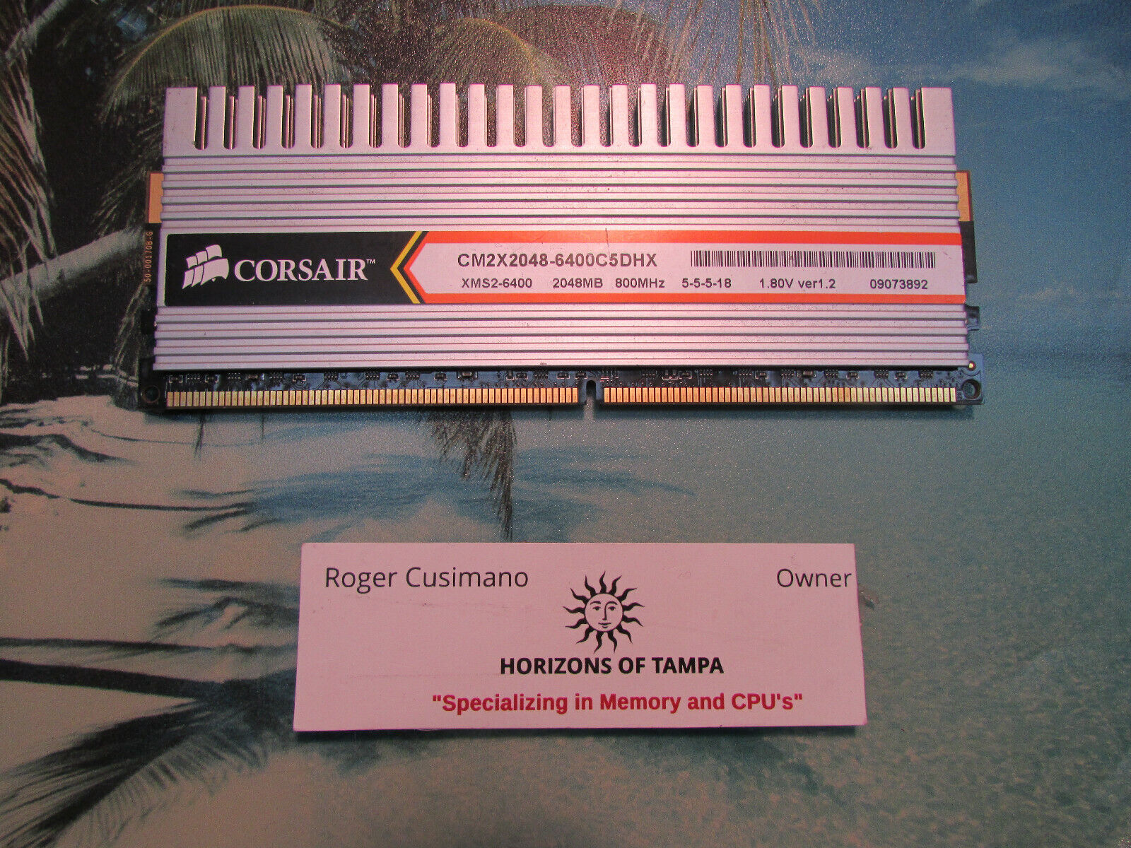 Corsair XMS2-6400 2GB RAM Memory CM2X2048-6400C5DHX