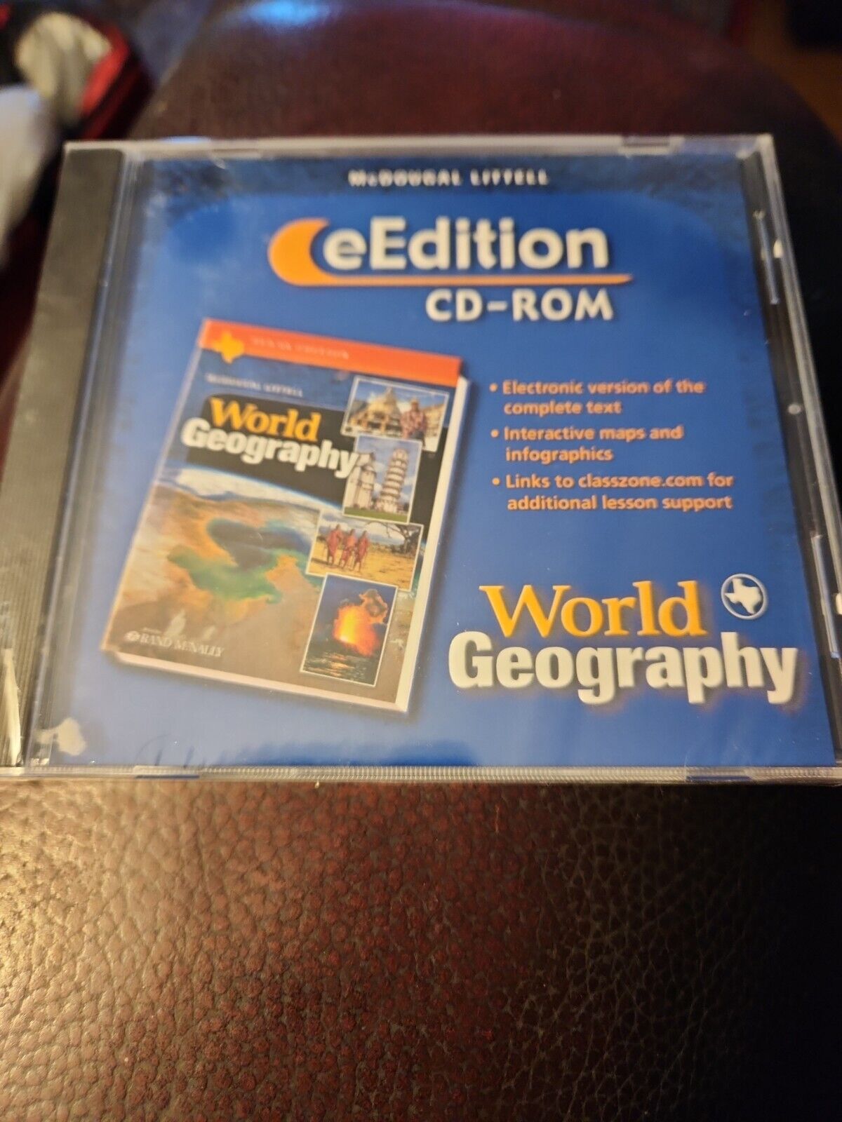 McDougal Littell World Geography Texas: eEdition CD-ROM Grades 9-12 2003