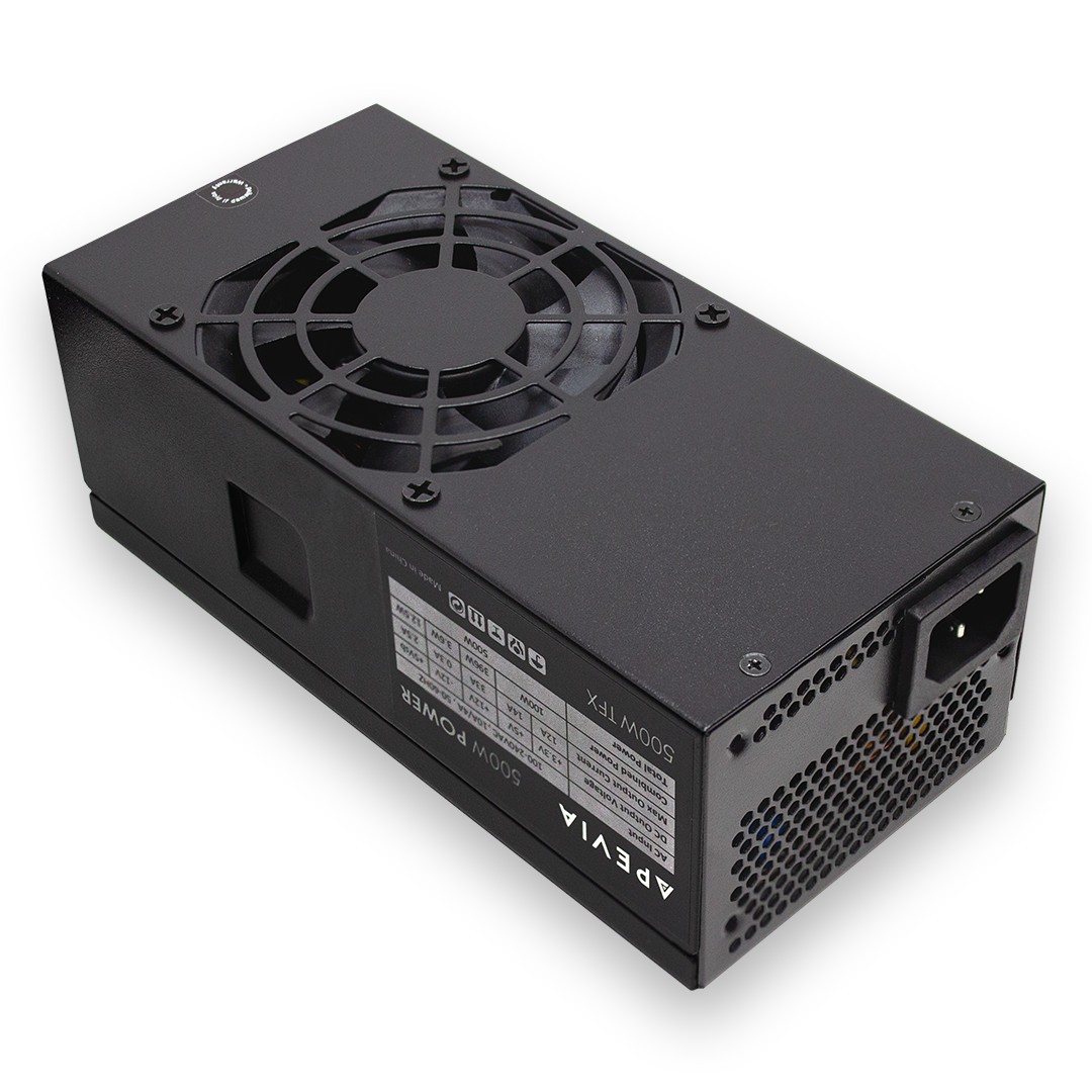 Apevia TFX-PFC500W TFX 500W Fixed Cables Full Range Active PFC Power Supply