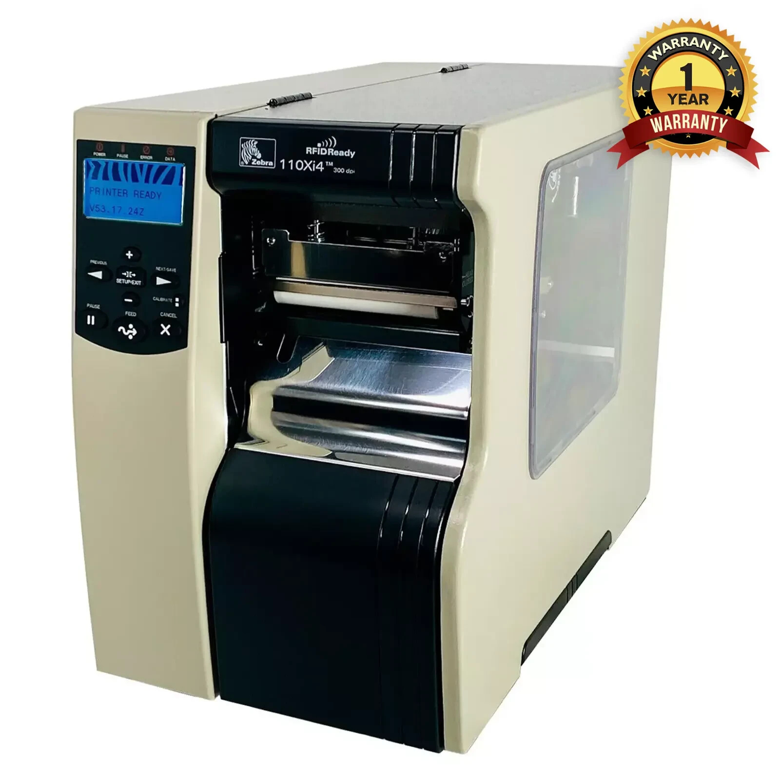 Zebra 110Xi4 Industrial Thermal Transfer Label Printer 300Dpi USB LAN Serial