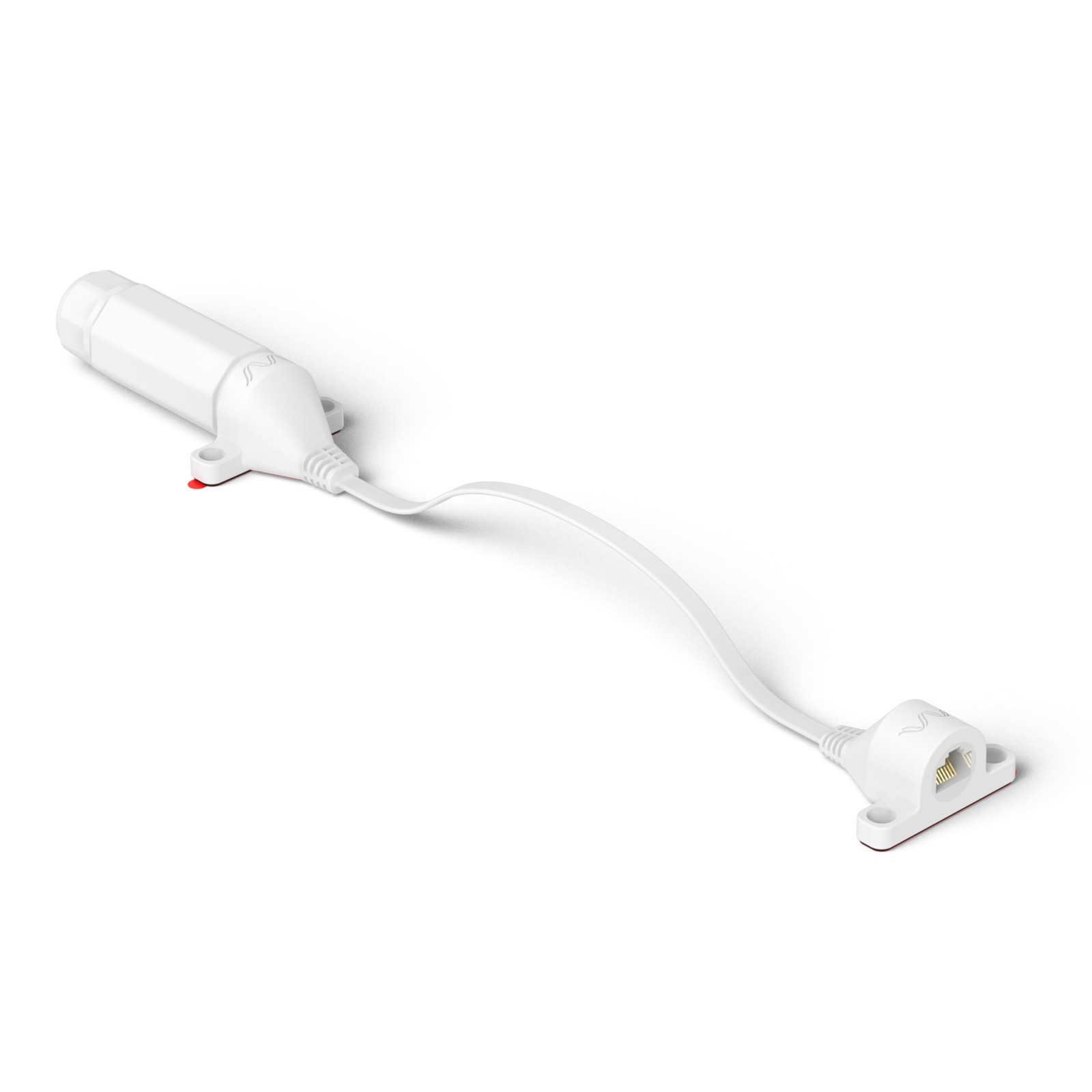 Female to Female RJ45 Ethernet Cable Outdoor Use White
