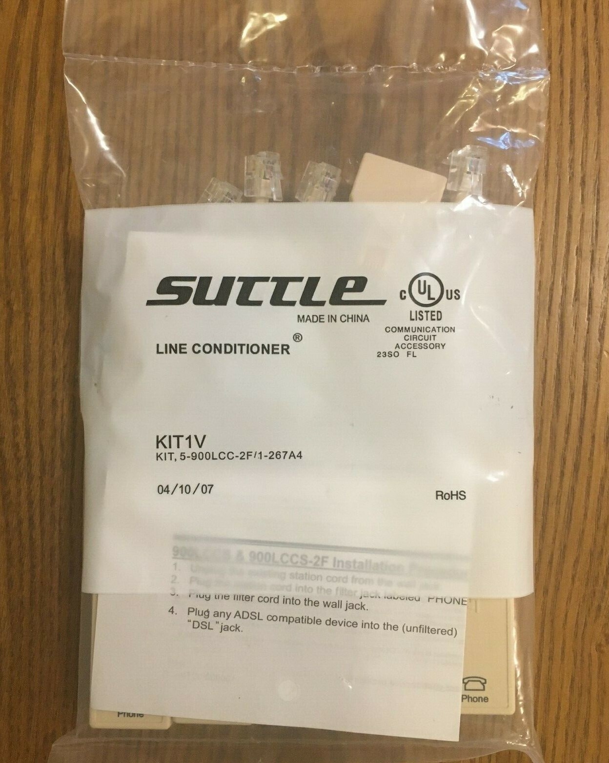 FACTORY SEALED SUTTLE 5 900LCC-2F  DSL F L CONDITIONER 2 Line Phone & 1 Splitter
