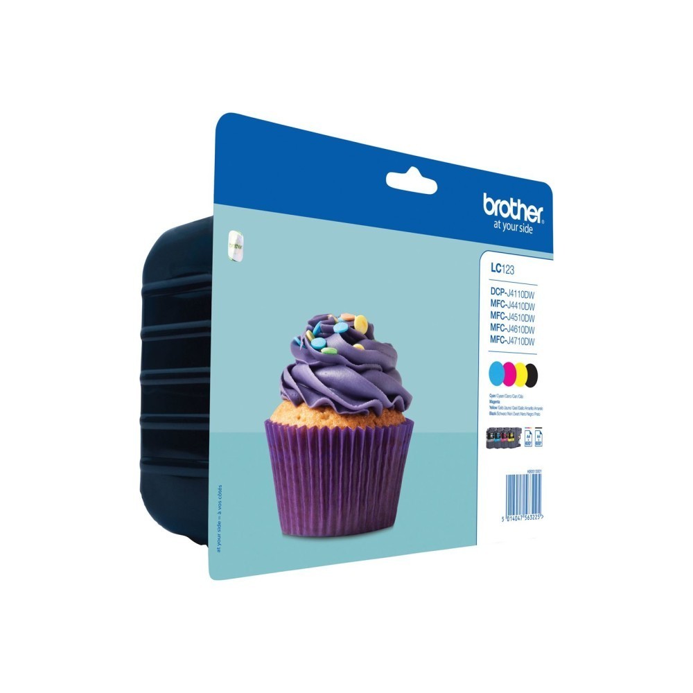 Brother LC-123VALBP Ink Cartridge 4 Pcs Original Black, Cyan, Magenta