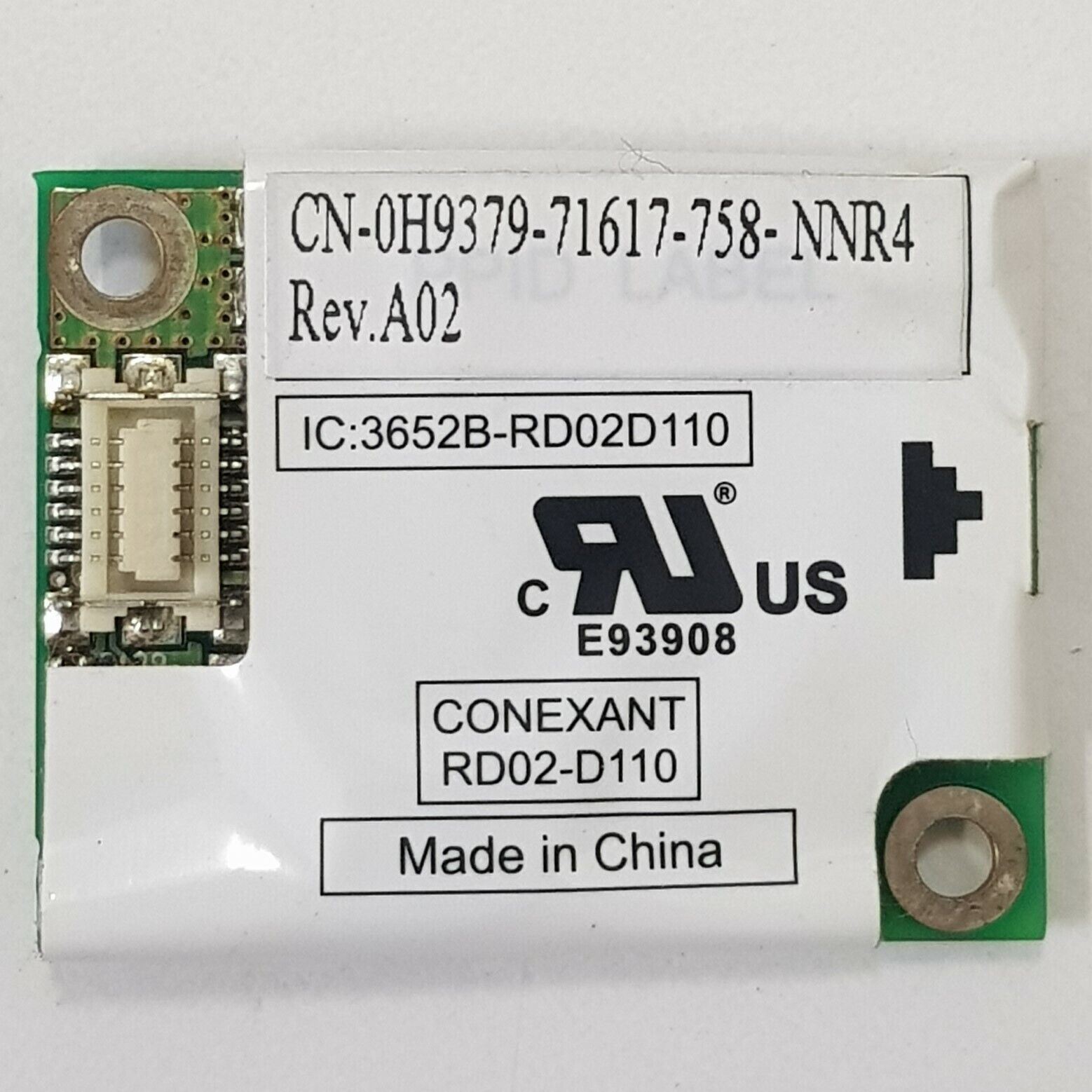 Genuine Dell Latitude D620 D630 Laptop Modem Card 0H9379 Conexant  RD02-D110