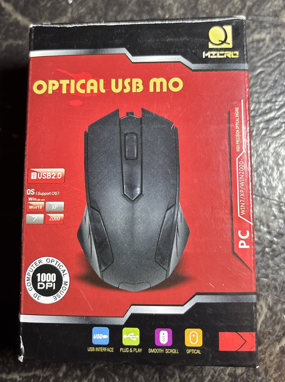 New Open In Box Q Micro Optical USB Mouse
